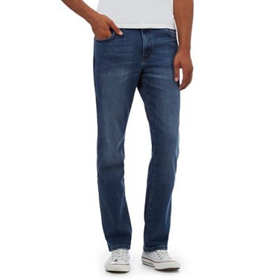 Wrangler Big and tall blue 'texas' stonewash regular fit jeans